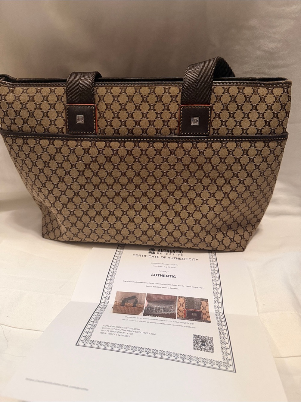 Celine Tote Bag in Brown with COA